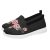 Zapatos de Mujer con Horma Ancha Transpirables Cómodos y Ligeros Zapatillas Zapatos Casuales Transpirables Y Cómodos con Bordado de Flores Chinas Corte Profundo Fondo Verano para Mujer Deportivas